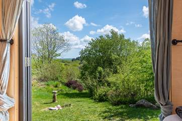 Nothing but wonderful countryside views to look out upon