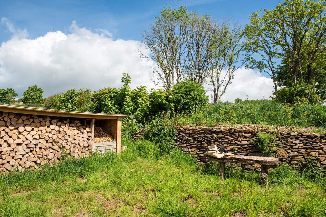 Just round the back of the barn, you will find another quiet spot to spend some down time.