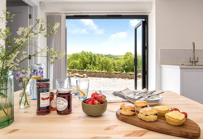Open up the fabulous bi-fold doors and let the Cornish sunshine in.