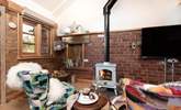 The wood-burner will keep you super cosy throughout the seasons. - Thumbnail Image