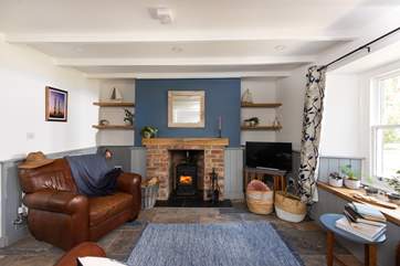 The toasty wood-burner is a welcome sight on those out-of-season breaks