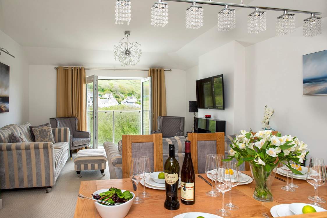 Open up the double doors and enjoy the sea breeze.