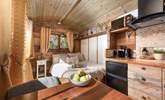 The wood clad interior makes this an extremely snug retreat. - Thumbnail Image