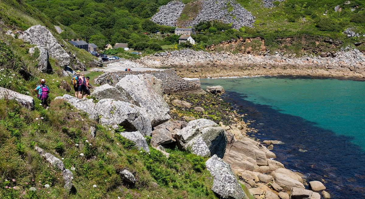 Lamorna Cove is a beautiful secluded pebble beach accessible by car or via the South West Coast Path.