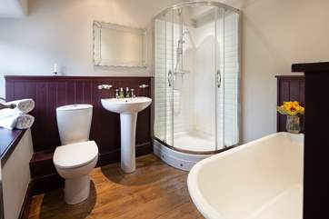 Whatever you fancy, bath or shower.
