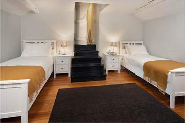 This twin room is a cosy space with gorgeous rural views.