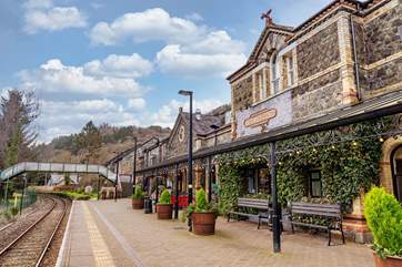 You can arrive in Betws-y-Coed via the most charming of train stations.