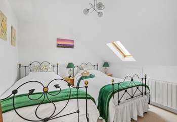 Bedroom 2 is a cute twin room.
