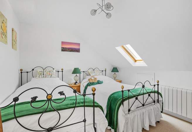 Bedroom 2 is a cute twin room.