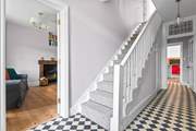 Leading up to the bedrooms.
