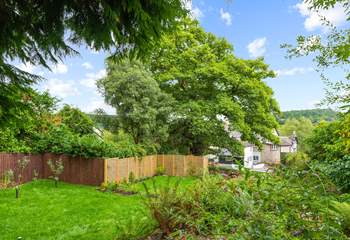 Looking back to the house from the top of the garden.
