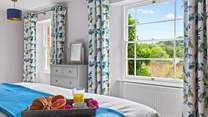 Bedroom 2 has wonderful rural views.