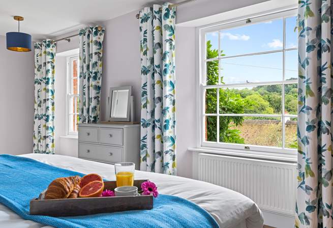 Bedroom 2 has wonderful rural views.