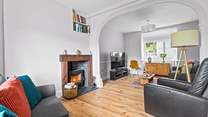 The beautiful sitting-room is a lovely spot to relax.