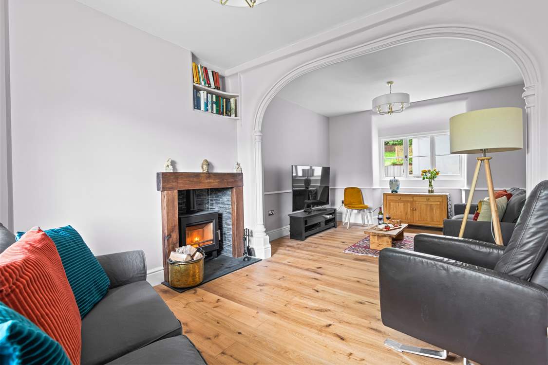 The beautiful sitting-room is a lovely spot to relax.