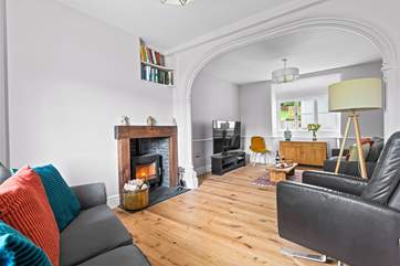 The beautiful sitting-room is a lovely spot to relax.