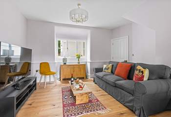 Sink into the comfortable sofas.