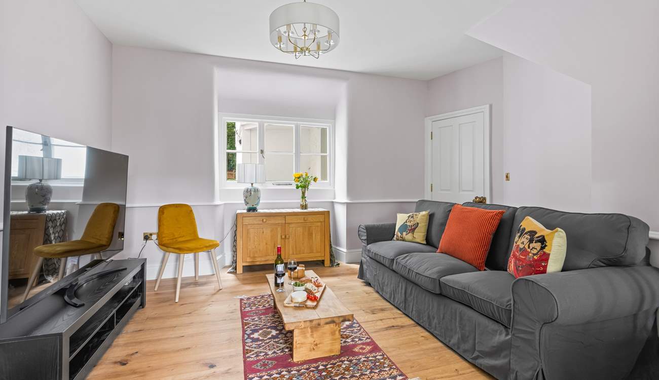 Sink into the comfortable sofas.