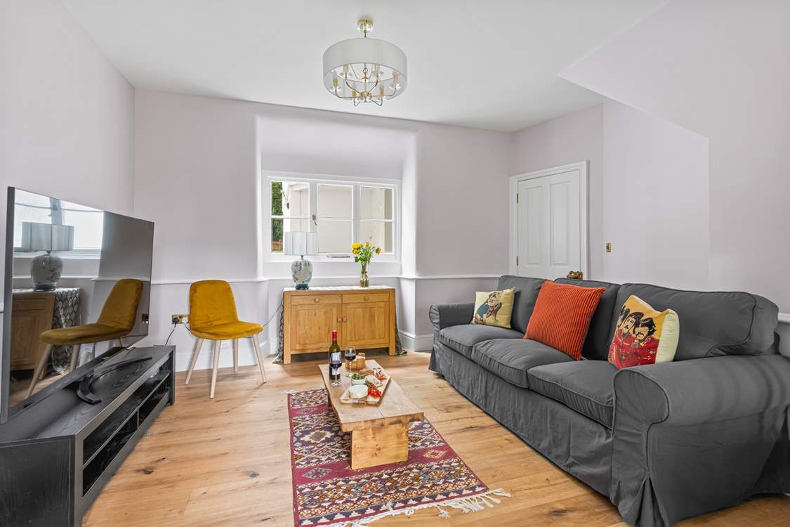 Sink into the comfortable sofas.