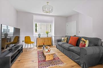 Sink into the comfortable sofas.