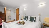Bedroom two is a pretty double with en suite shower-room.