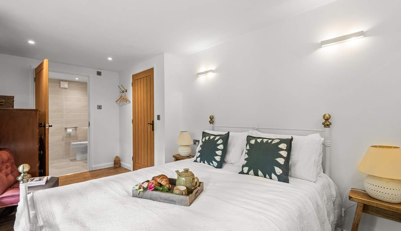 Bedroom two is a pretty double with en suite shower-room.