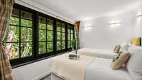 Bedroom one has a delightful outlook.