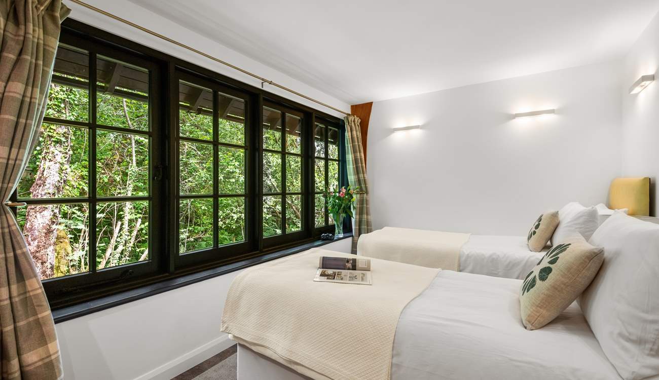 Bedroom one has a delightful outlook.