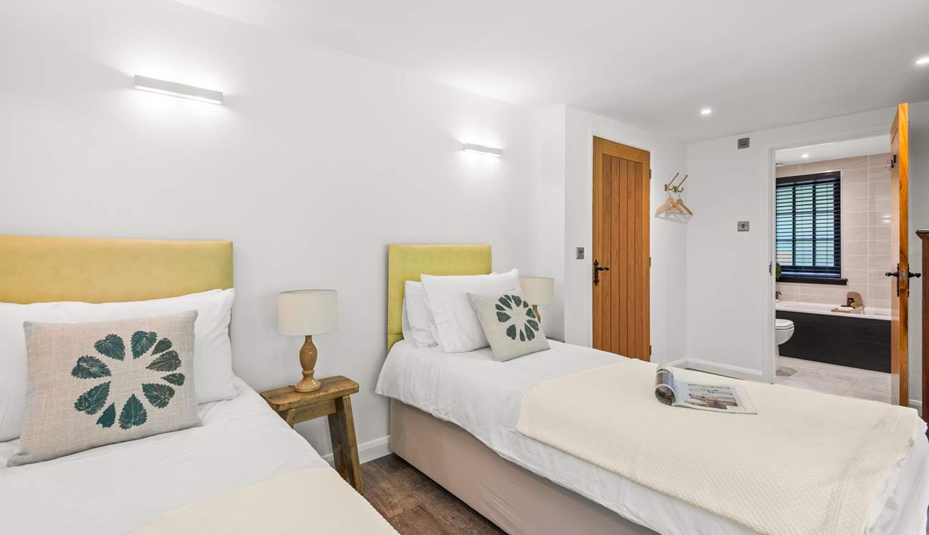 Bedroom one has a comfy 'zip and link' bed so you can choose either a king-size double or twin beds.