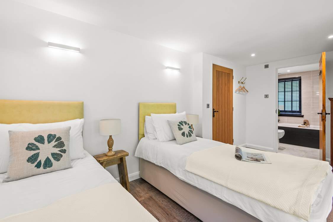 Bedroom one has a comfy 'zip and link' bed so you can choose either a king-size double or twin beds.