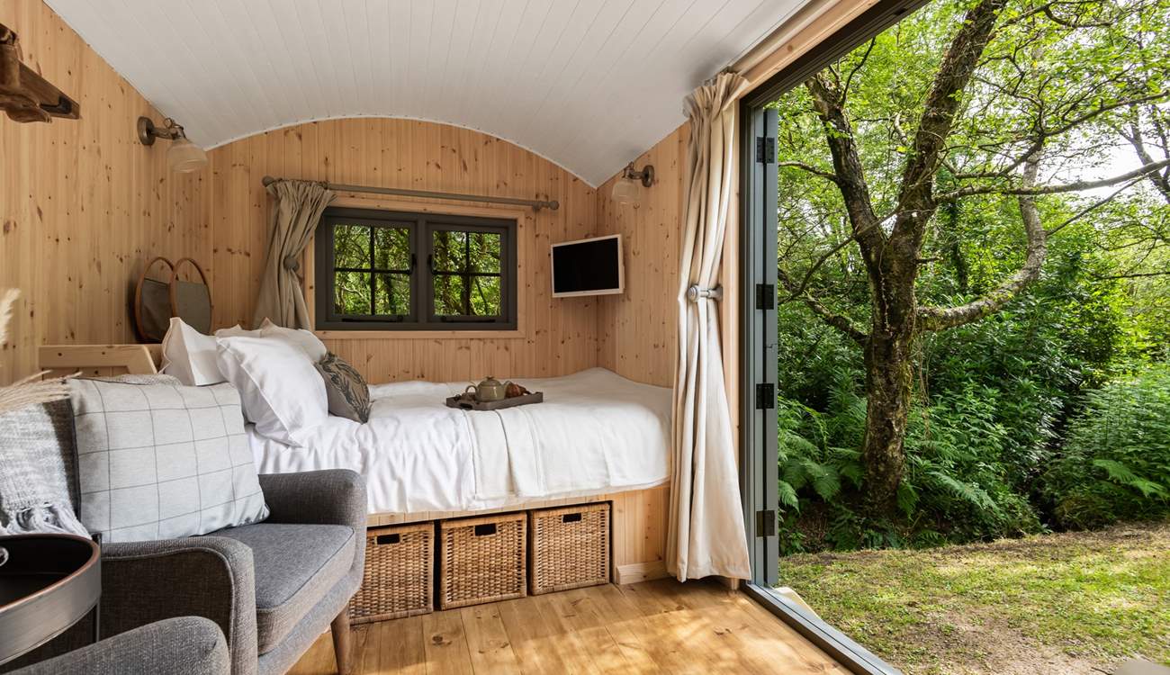 Let the dappled morning sunshine in.