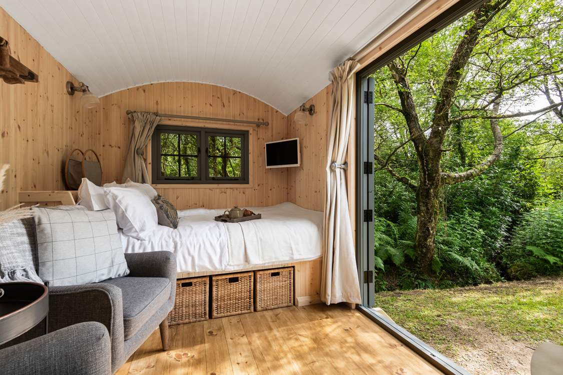 Let the dappled morning sunshine in.