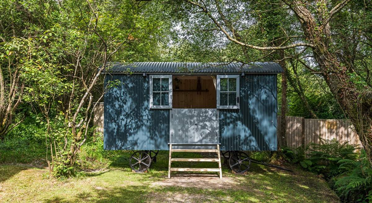 This delightful shepherd's hut is home to bedroom 4.