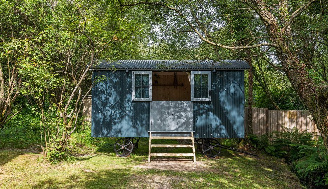 This delightful shepherd's hut is home to bedroom 4.