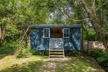 This delightful shepherd's hut is home to bedroom 4.