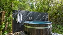 The dreamy hot tub is all yours.