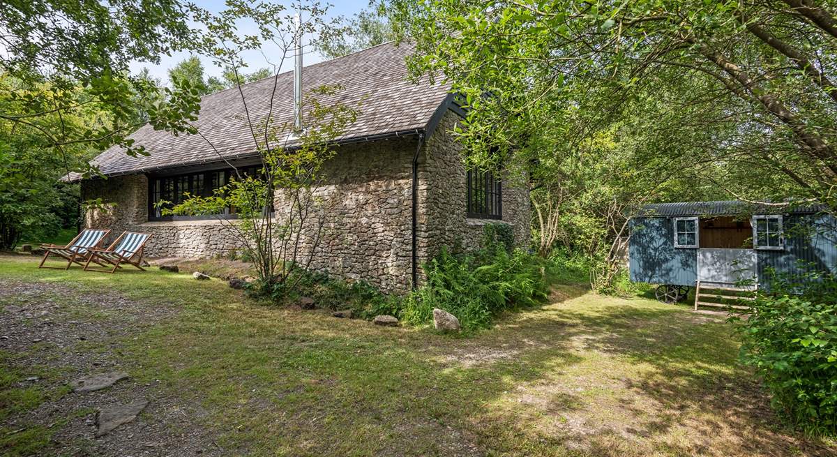 The cute shepherd's hut is home to bedroom four and a separate shower-room.