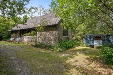 The cute shepherd's hut is home to bedroom four and a separate shower-room.
