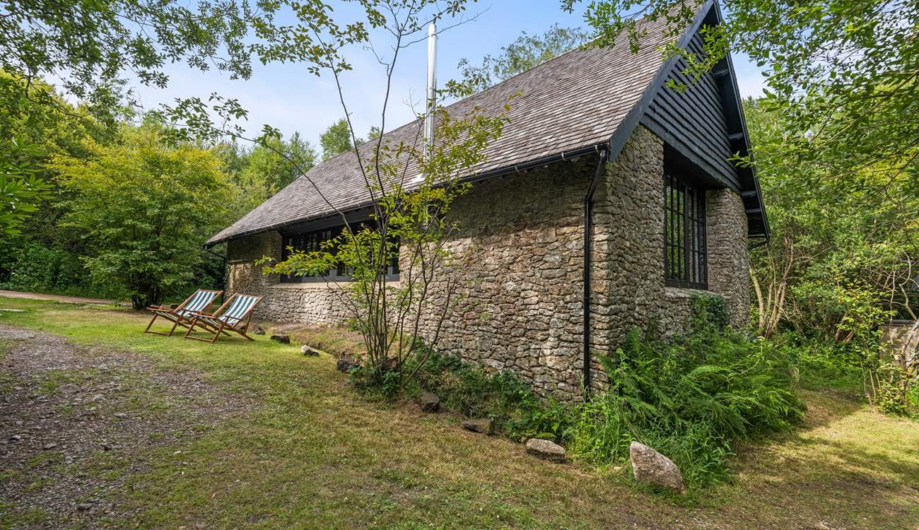 Sit and relax in blissful contemplation.