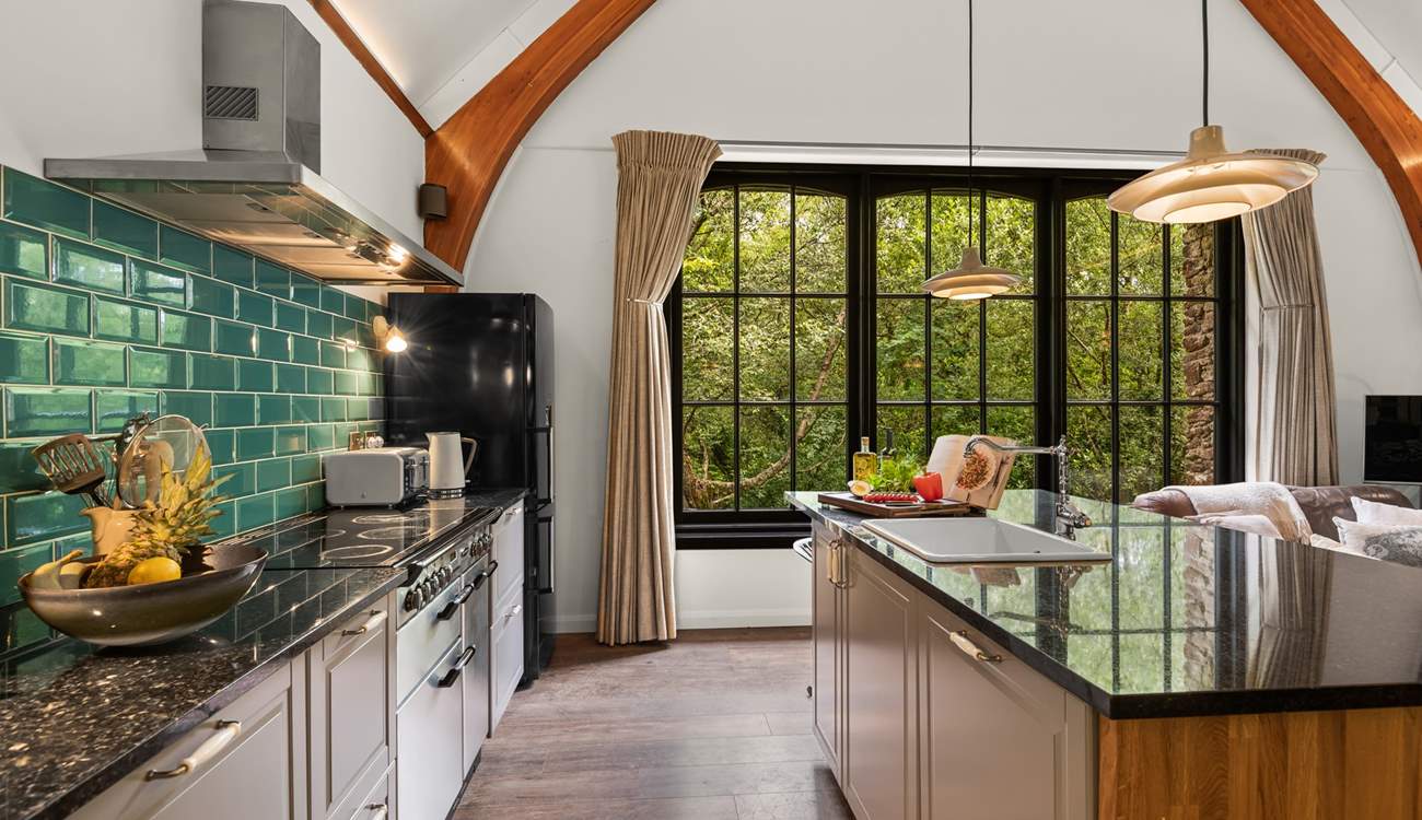 The open plan living area is gorgeous.