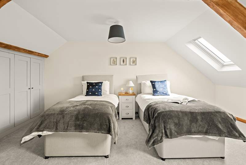 Bedroom 3 has 'zip and link' beds - which can be set up as twins or a king-size double, you choose!