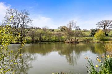 The countryside is lovely and serene.