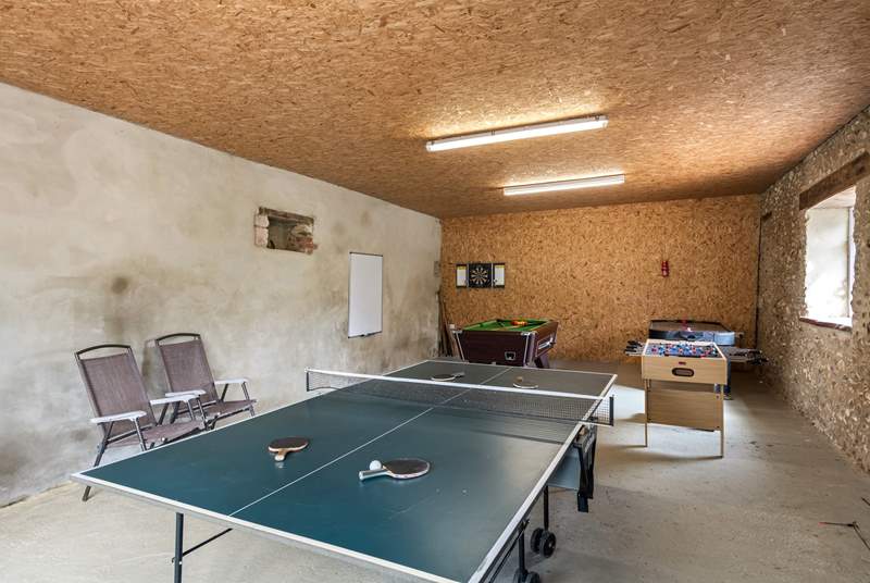 The shared games-room is sure to provide hours of entertainment.
