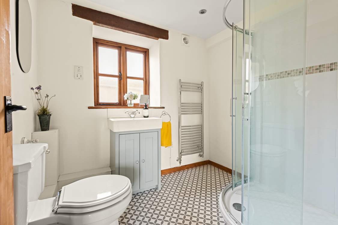 The stylish en suite to Bedroom 1.