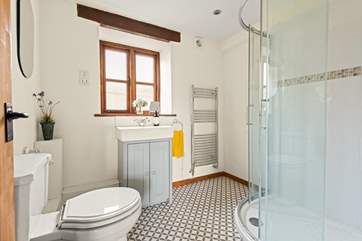 The stylish en suite to Bedroom 1.