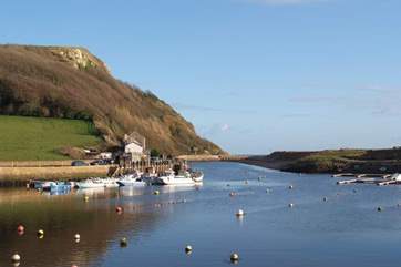Seaton has a pretty harbour.