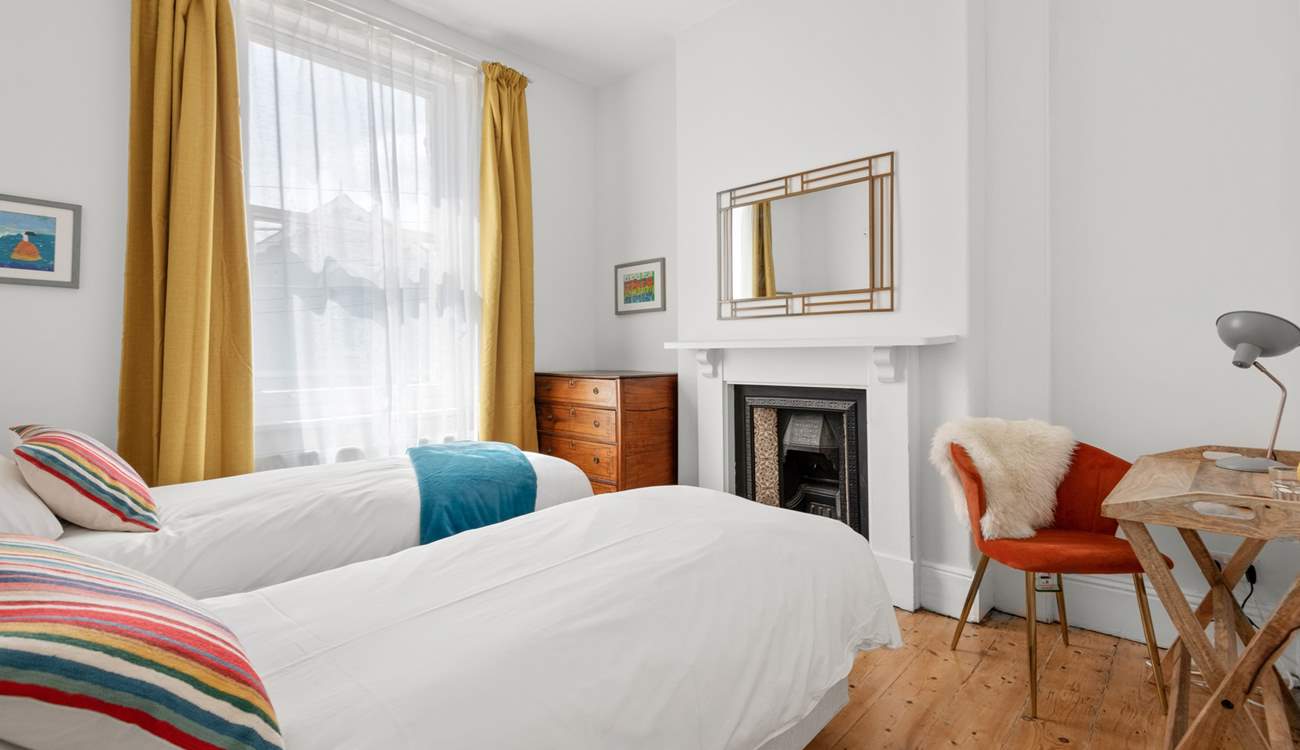 Bedroom three also has twin beds that can be converted into a luxurious king-size bed. 