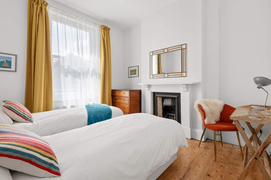 Bedroom three also has twin beds that can be converted into a luxurious king-size bed.