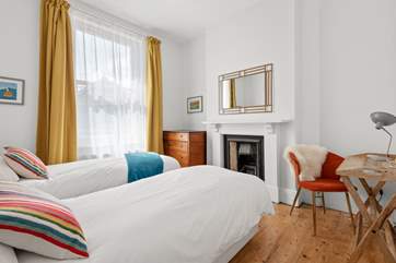 Bedroom three also has twin beds that can be converted into a luxurious kingsize bed.