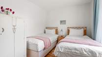 Bedroom one has the option to 'zip and link' the two twin beds into a sumptuous super-king double bed.